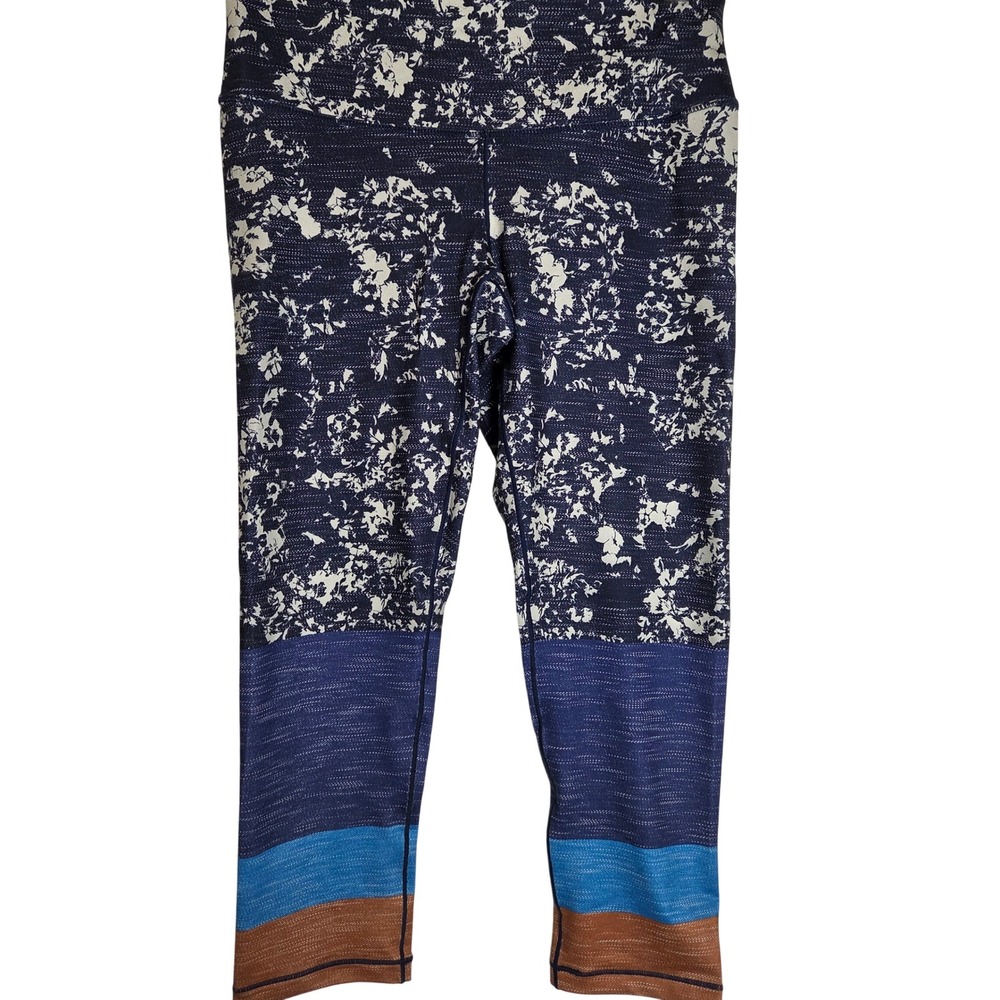 NWT Prana Capri Leggings High Rise Yoga Floral Colorblock XS